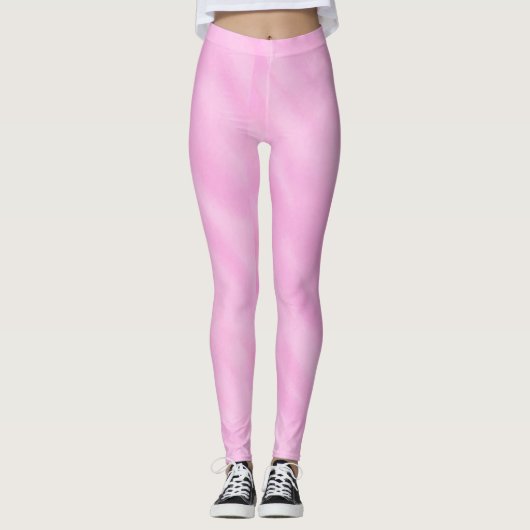 Rosa Weißes Leggings Wash (Vorderseite)