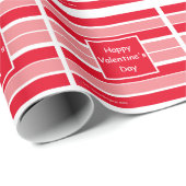 Rosa Weißes Valentinbuch Dekoupage Wrapping Paper Geschenkpapier (Rolleneckpunkt)