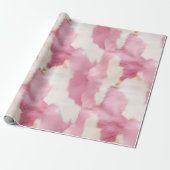 Rosa Weißes Weidentier Geschenkpapier (Ungerollt)