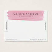 Rosa Weißfarben Pinselstrich Armband Anzeige (Vorderseite)