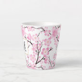 Rosa Weißkirschblüte erste anpassbare Tasse (Vorderseite)