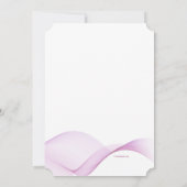 Rosa Wellen Einladung (Rückseite)