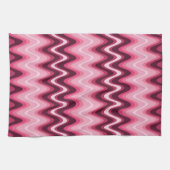 Rosa Wellen Geschirrtuch (Horizontal)