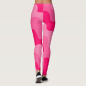 Rosa Wellen Leggings (Rückseite)
