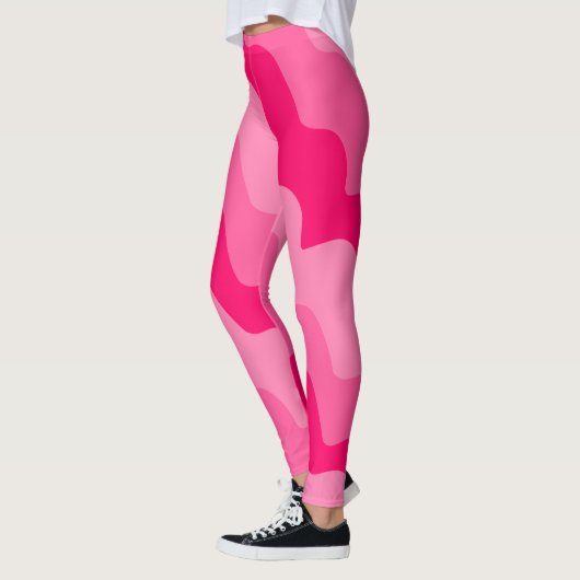 Rosa Wellen Leggings (Links)