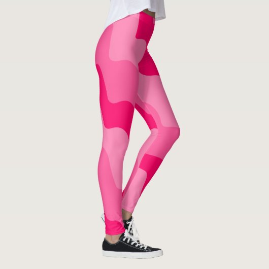 Rosa Wellen Leggings (Rechts)