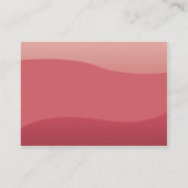 Rosa-Wellen - mollig Visitenkarte (Rückseite)