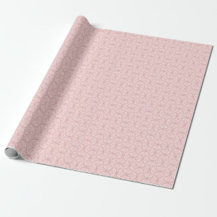 Rosa Wellen: Nahtloses Chic-Muster Geschenkpapier