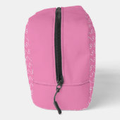 Rosa Wellen Personalisiertes Dopp Kit Waschbeutel (Rechts)
