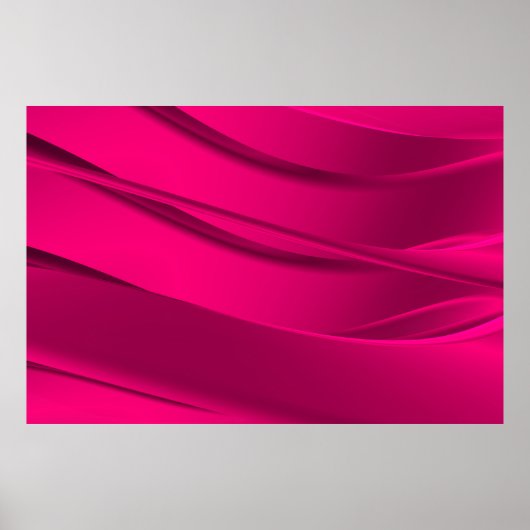 Rosa Wellen Poster (Vorne)
