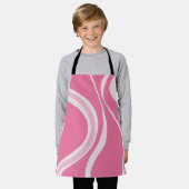 Rosa Wellen Schürze (Getragen)