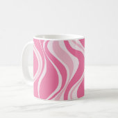 Rosa Wellen Tasse (Vorderseite Links)