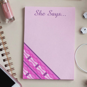 Rosa Wellen Und Lila Herzen Post-it Klebezettel