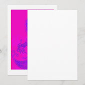 Rosa-Wellenmagazin Einladung (Vorne/Hinten)
