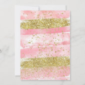 Rosa Wellness-Center Party Manicure Pediküre Gebur Einladung (Rückseite)