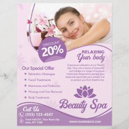 Rosa Wellness-Center, Schönheitssalon, Wellnesscen Flyer
