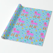 Rosa Welpe Geschenkpapier (Ungerollt)