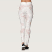Rosa Weltkarte Leggings (Rückseite)