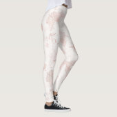 Rosa Weltkarte Leggings (Rechts)