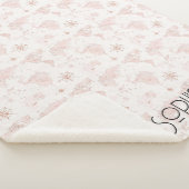 Rosa Weltkarte Sherpadecke (3/4)