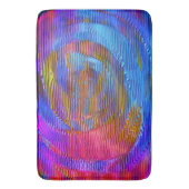 Rosa Wendelregenbogen mit Relief und chaotischen S Badematte (Vorderseite Vertikal)