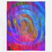 Rosa Wendelregenbogen mit Relief und chaotischen S Fleecedecke (Vorderseite)