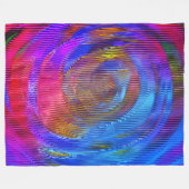 Rosa Wendelregenbogen mit Relief und chaotischen S Fleecedecke (Vorderseite (Horizontal))