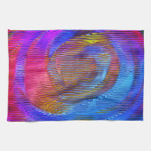 Rosa Wendelregenbogen mit Relief und chaotischen S Geschirrtuch (Horizontal)