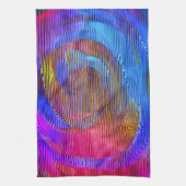 Rosa Wendelregenbogen mit Relief und chaotischen S Geschirrtuch (Vertikal)