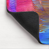 Rosa Wendelregenbogen mit Relief und chaotischen S Mousepad (Ecke)