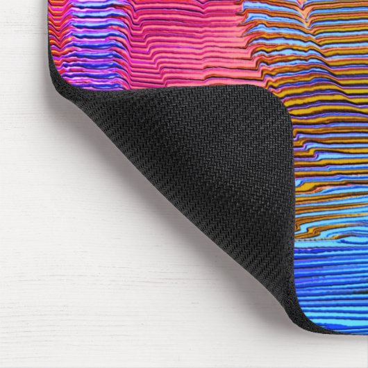 Rosa Wendelregenbogen mit Relief und chaotischen S Mousepad (Ecke)