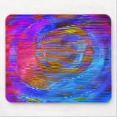 Rosa Wendelregenbogen mit Relief und chaotischen S Mousepad (Vorne)