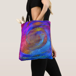 Rosa Wendelregenbogen mit Relief und chaotischen S Tasche