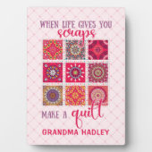 Rosa, wenn das Leben dir Mist gibt Fotoplatte (Vorderseite)