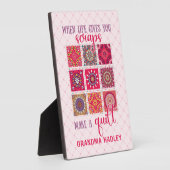 Rosa, wenn das Leben dir Mist gibt Fotoplatte (Seite)