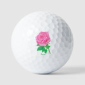 Rosa wertvolle Golfbälle mit Text (Vorderseite)