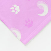 Rosa Werwolf  Fleecedecke (Ecke)