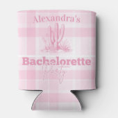 Rosa Western Bachelorette Dosenkühler (Rückseite)