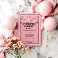 Rosa Western Bandana Print Geburtstagsparty