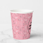 Rosa Western Bandana Print Geburtstagsparty Pappbecher (Rechts)
