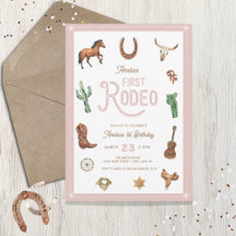 Rosa Western First Birthday Rodeo Baby Girl