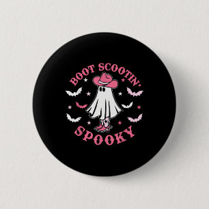 Rosa Western Halloween Cowboy Ghost Boot Scootis S Button
