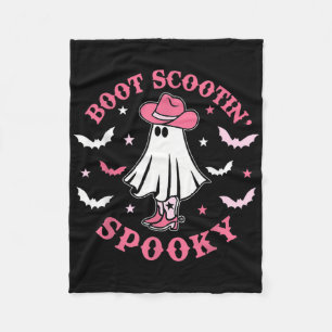 Rosa Western Halloween Cowboy Ghost Boot Scootis S Fleecedecke
