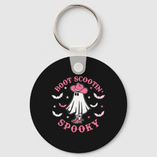 Rosa Western Halloween Cowboy Ghost Boot Scootis S Schlüsselanhänger