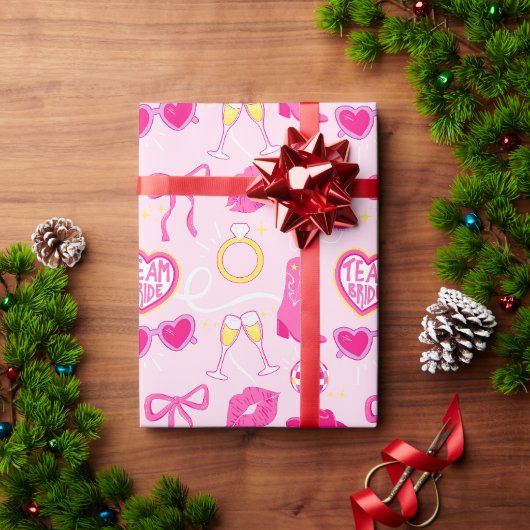 Rosa Western-Junggesellinnenabschied-Wrap-Geschenk Geschenkpapier (Feiertagsgeschenk)