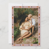 Rosa Western Kleine Cowgirl Rodeo Kinderdusche Einladung (Rückseite)