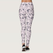 Rosa Whimsigoth-Hexenmuster Leggings (Rückseite)