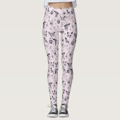 Rosa Whimsigoth-Hexenmuster Leggings (Vorderseite)