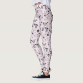 Rosa Whimsigoth-Hexenmuster Leggings (Links)