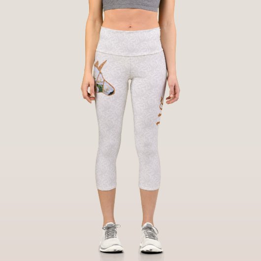 Rosa White Arrow カプリレギンス Capri Leggings (Vorderseite)